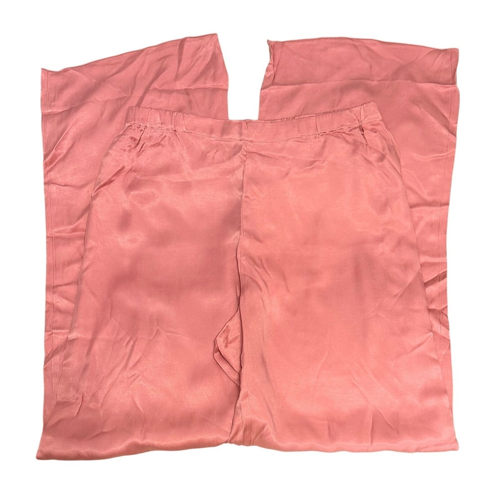 Haven Well Within NWT Silky Sleep Pants Pink Lounge‎ Wide Leg Small